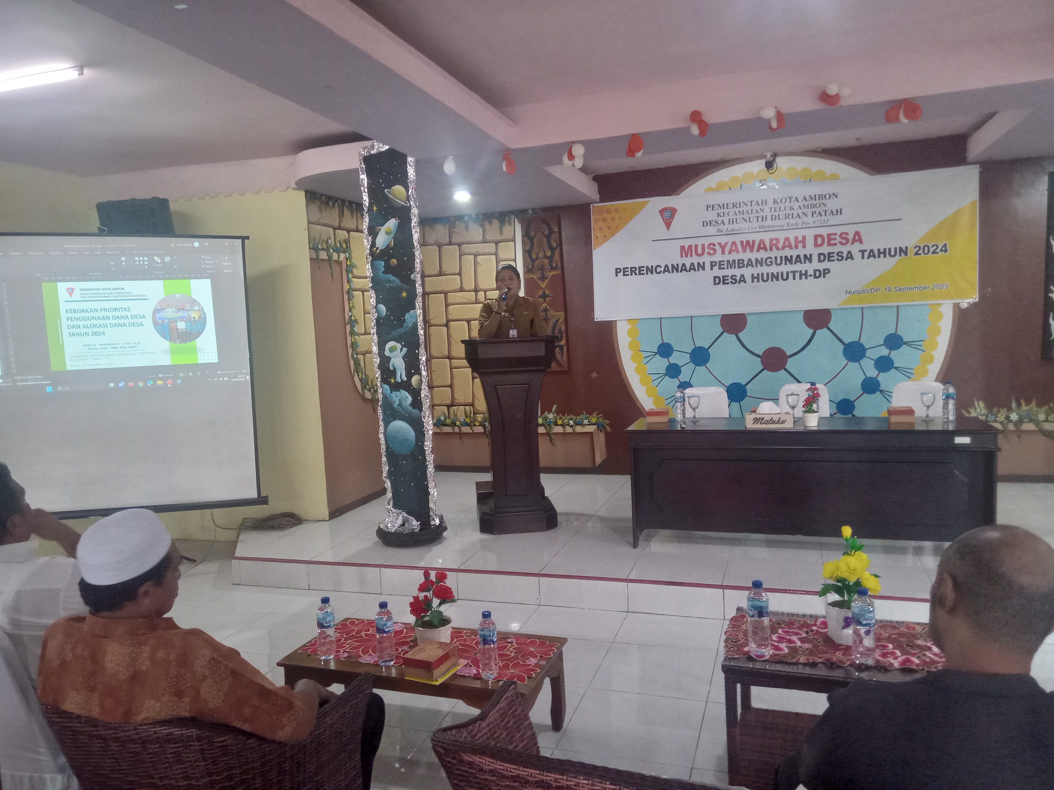 Musdes RKP Desa Hunuth Tahun 2024 Resmi Dibuka Camat Teluk Ambon, Ini Pesannya