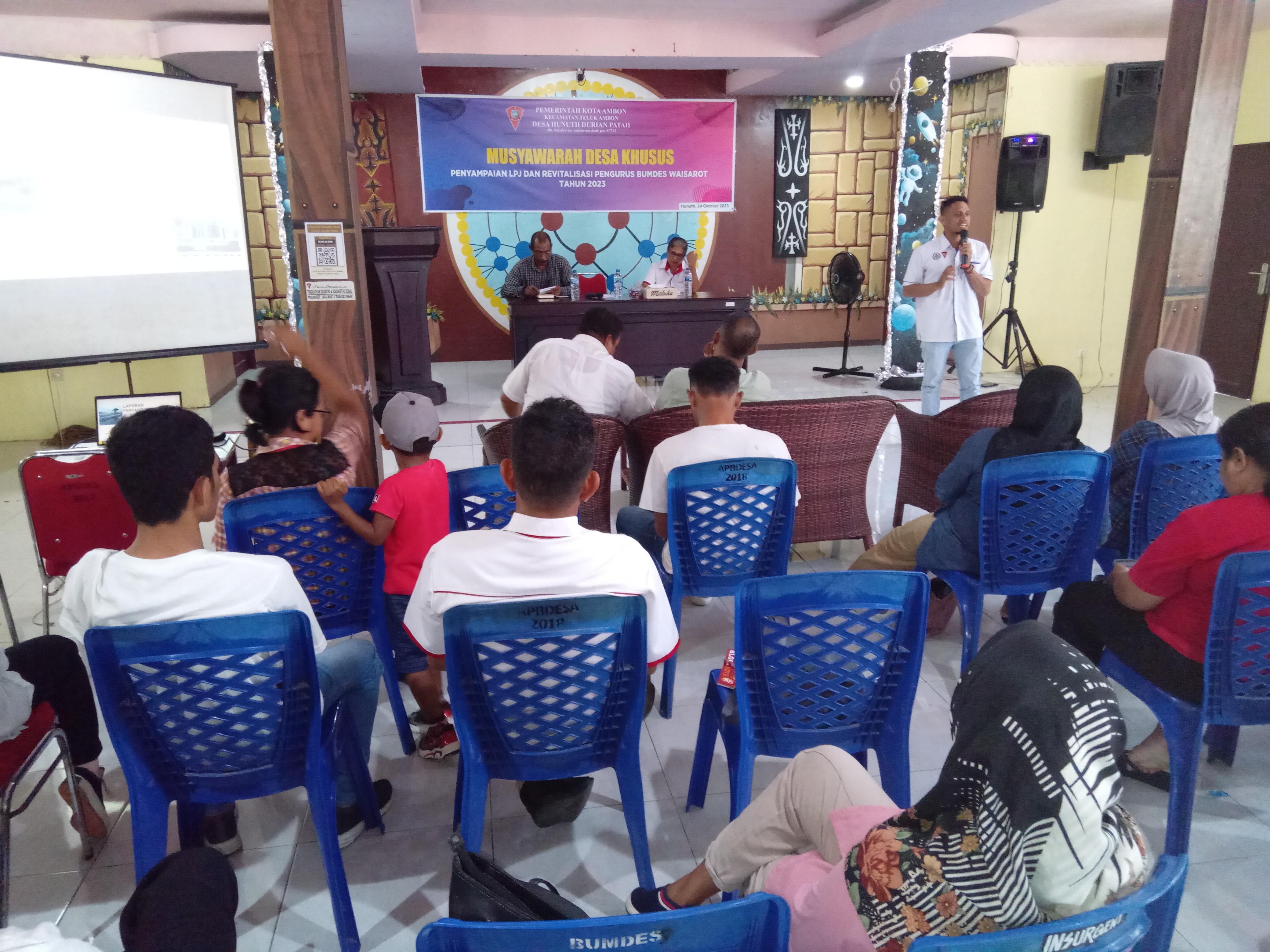 BPD Hunuth Menyelenggarakan Musdes LPJ  Bumdes Waisarot Tahun 2023