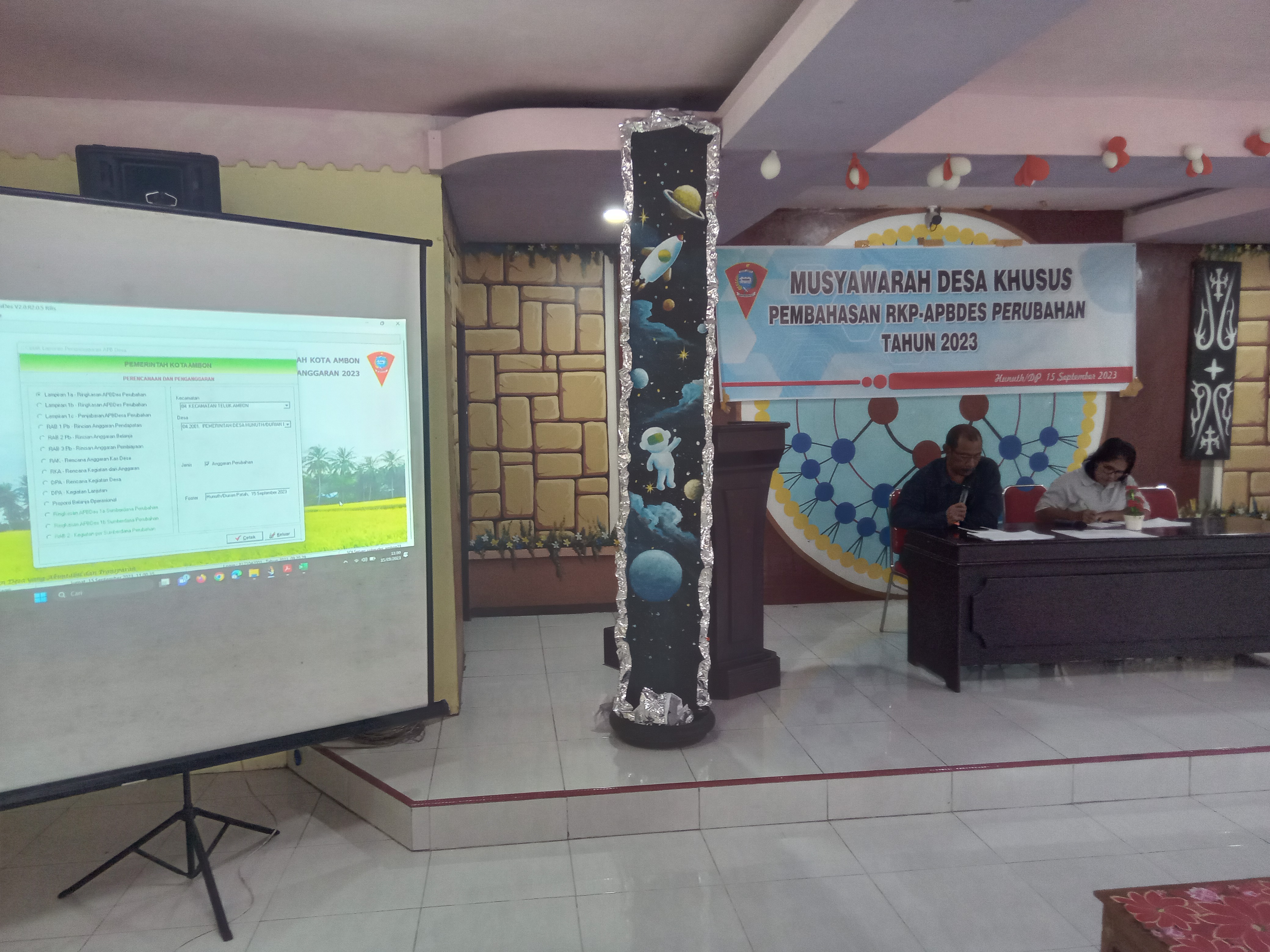 Musdes Khusus Pembahasan Perubahan Penjabaran APBDes 2023