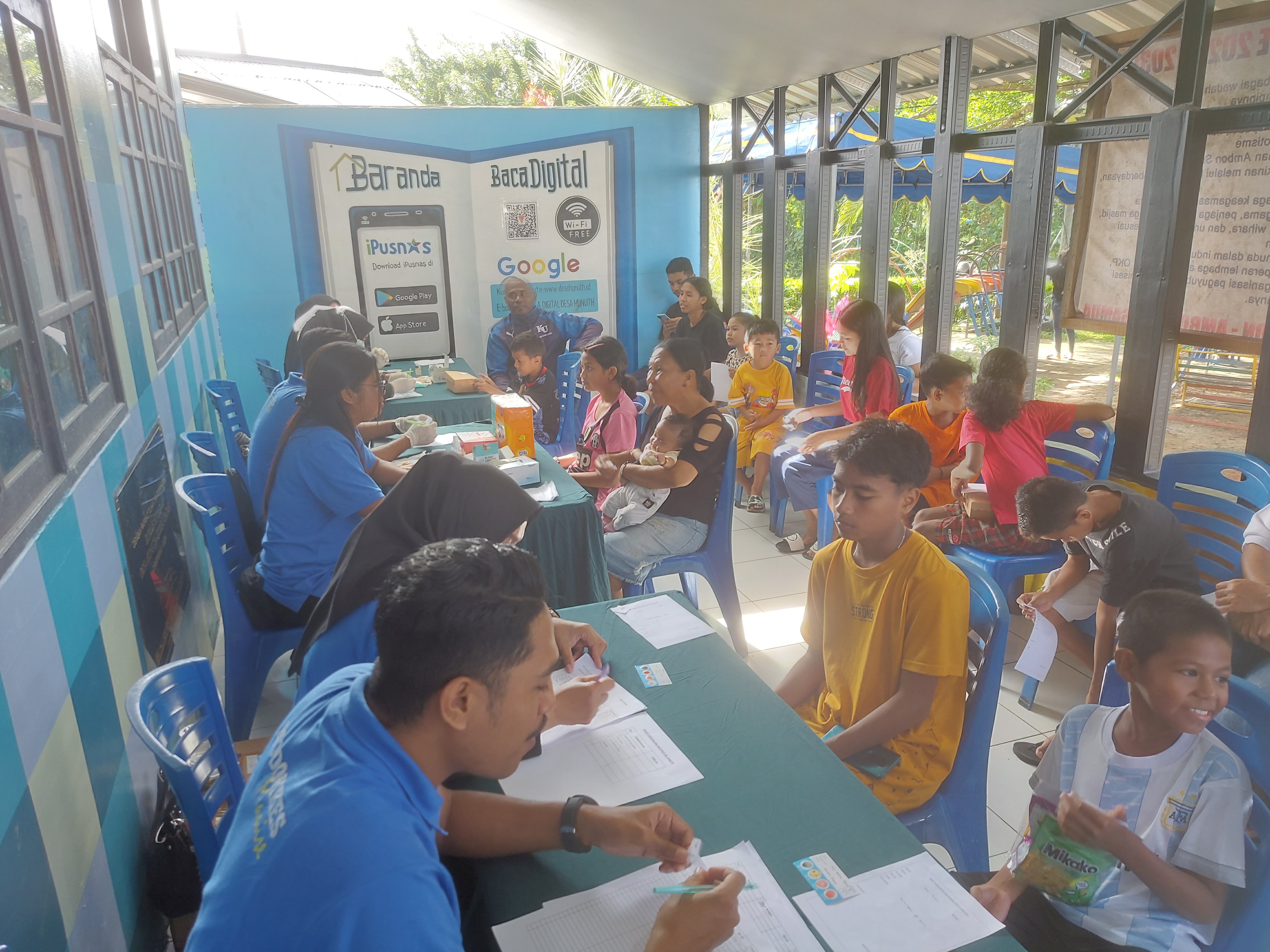 Kegiatan Periksa Golongan Darah bagi Warga Desa Hunuth